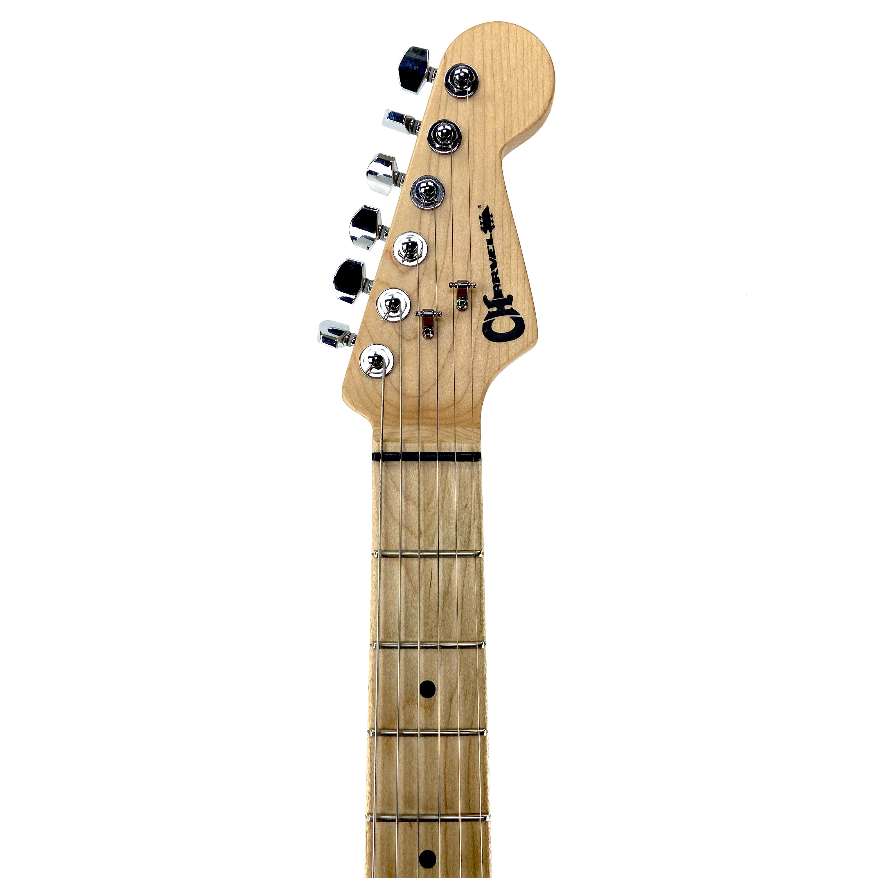 PRE-OWNED CHARVEL PRO-MOD SAN DIMAS STYLE 1 HSS HT E SASSAFRAS ELECTRIC - PLATINUM PEARL