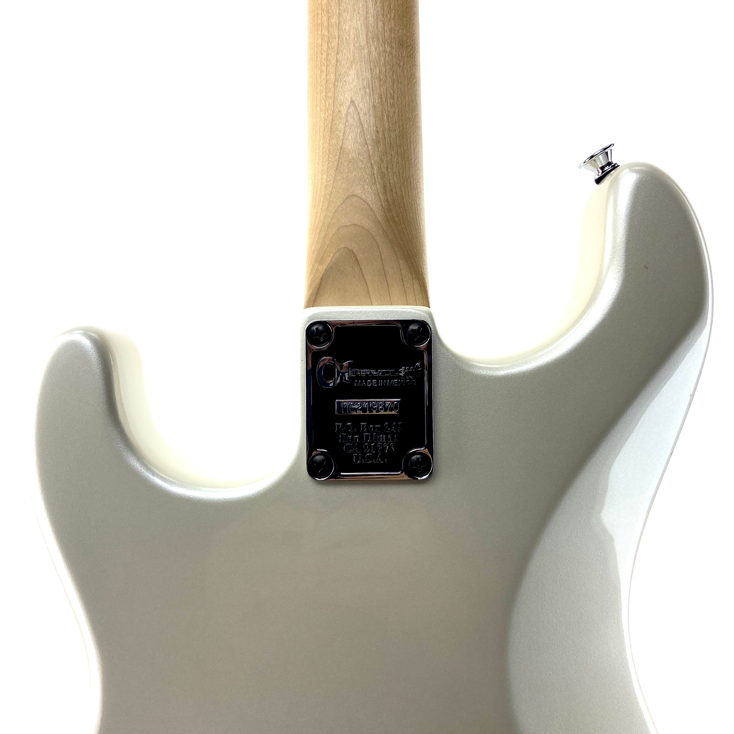 PRE-OWNED CHARVEL PRO-MOD SAN DIMAS STYLE 1 HSS HT E SASSAFRAS ELECTRIC - PLATINUM PEARL