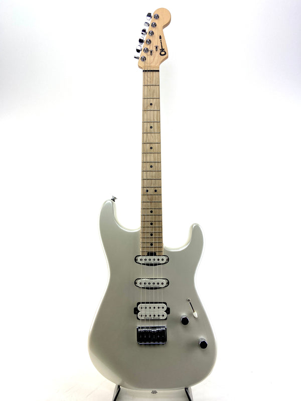 PRE-OWNED CHARVEL PRO-MOD SAN DIMAS STYLE 1 HSS HT E SASSAFRAS ELECTRIC - PLATINUM PEARL