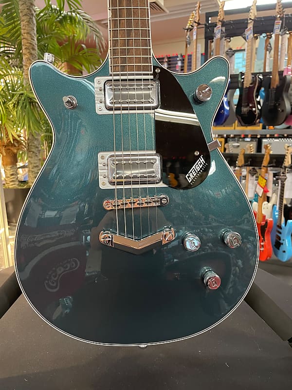 GRETSCH  G5222 ELECTROMATIC DOUBLE JET BT WITH V-STOPTAIL- JADE GREY