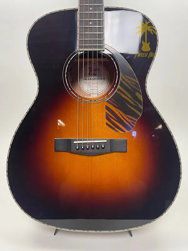 FENDER PARAMOUNT PO-220E ORCHESTRA ACOUSTIC-ELECTRIC GUITAR-3-COLOR VINTAGE SUNBURST