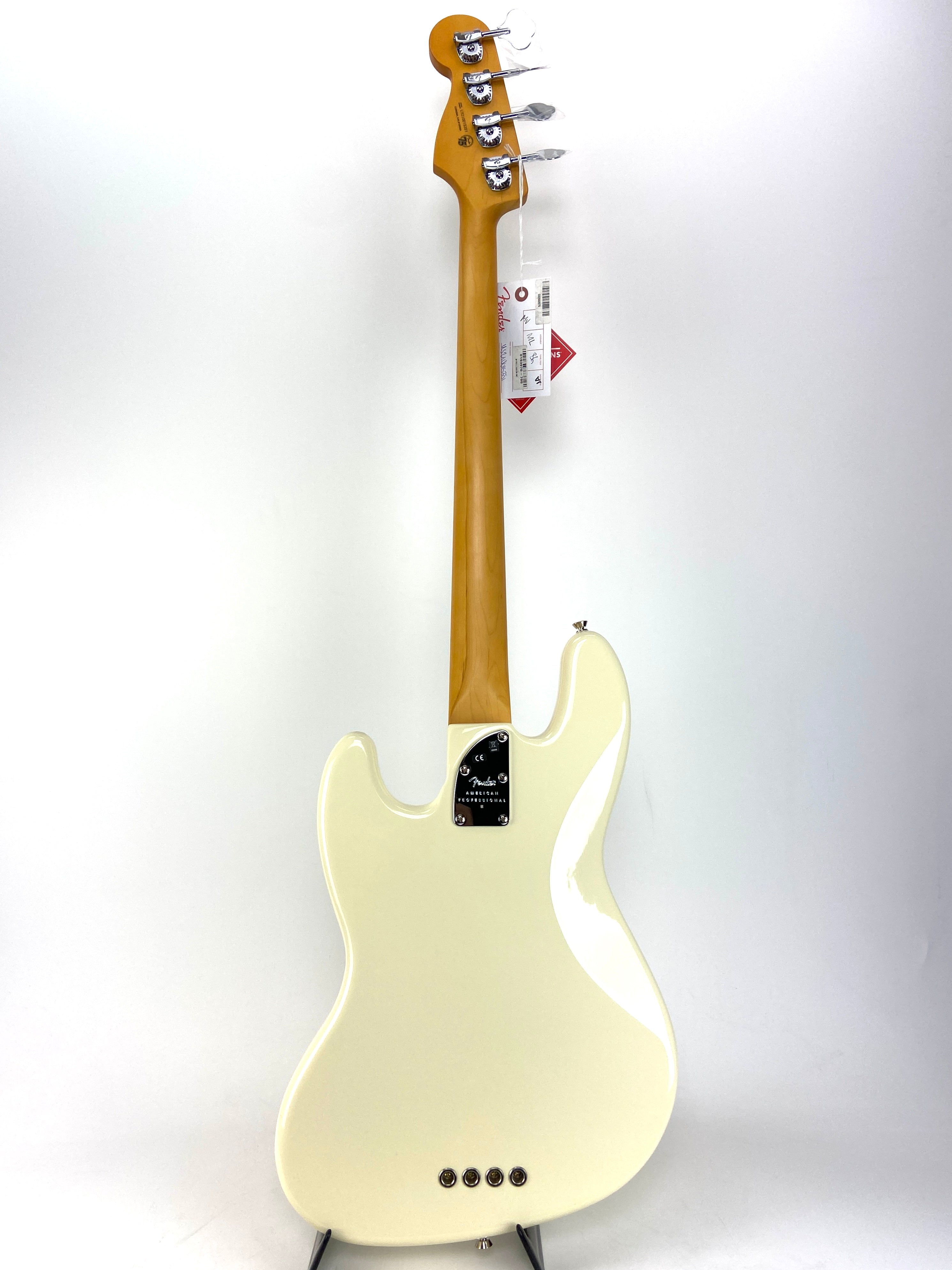 FENDER AMERICAN PROFESSIONAL II JAZZ BASS-OLYMPIC WHITE
