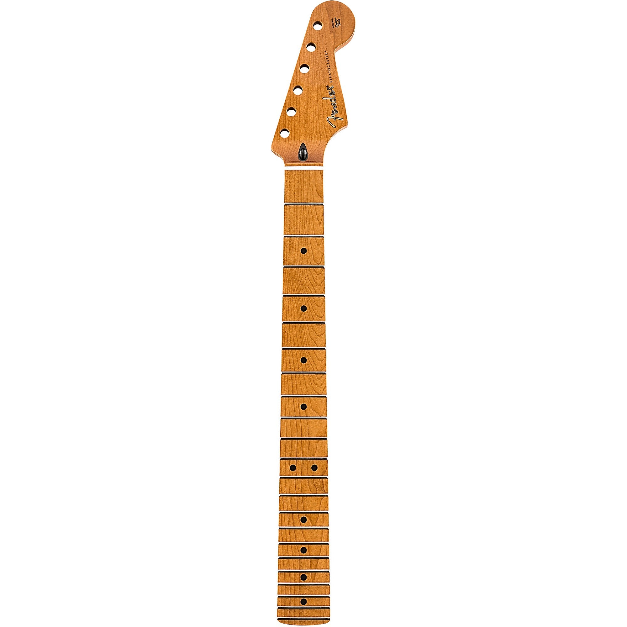 FENDER ROASTED STRATOCASTER NECK FLAT OVAL SHAPE, MAPLE FINGERBOARD