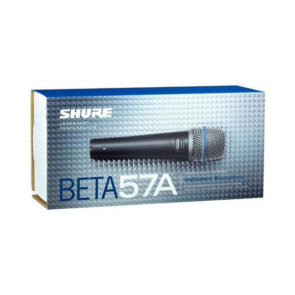 SHURE BETA 57A SUPERCARDIOID DYNAMIC INSTRUMENT MICROPHONE - BLUE