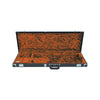 FENDER G&G DELUXE STRAT / TELE HARDSHELL CASE - BLACK WITH ORANGE PLUSH INTERIOR