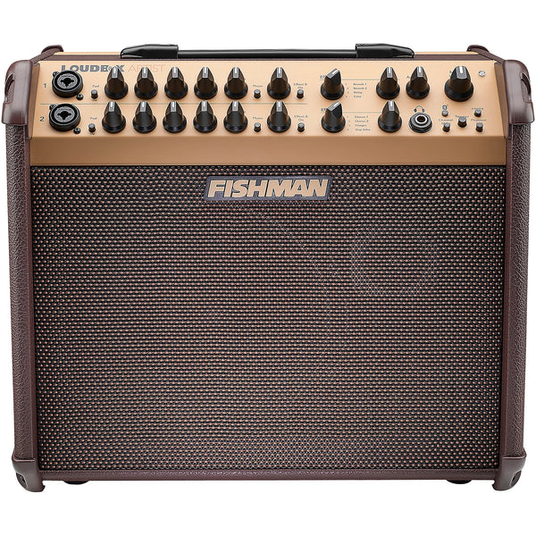 FISHMAN PRO-LBT-600 LOUDBOX ARTIST WITH BLUETOOTH 2-CHANNEL 120-WATT 1X8" ACOUSTIC GUITAR AMP - BROWN
