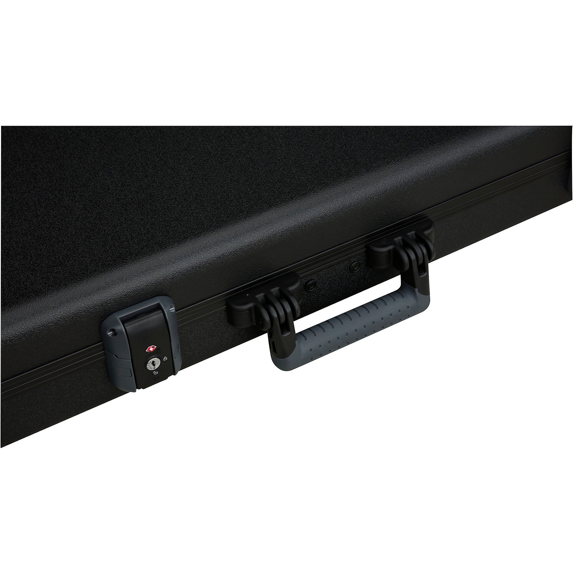 FENDER DELUXE MOLDED ACOUSTASONIC STRATOCASTER / TELECASTER HARDSHELL CASE - BLACK