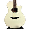 YAMAHA APX600 A/E THIN-LINE CUTAWAY VINTAGE WHITE