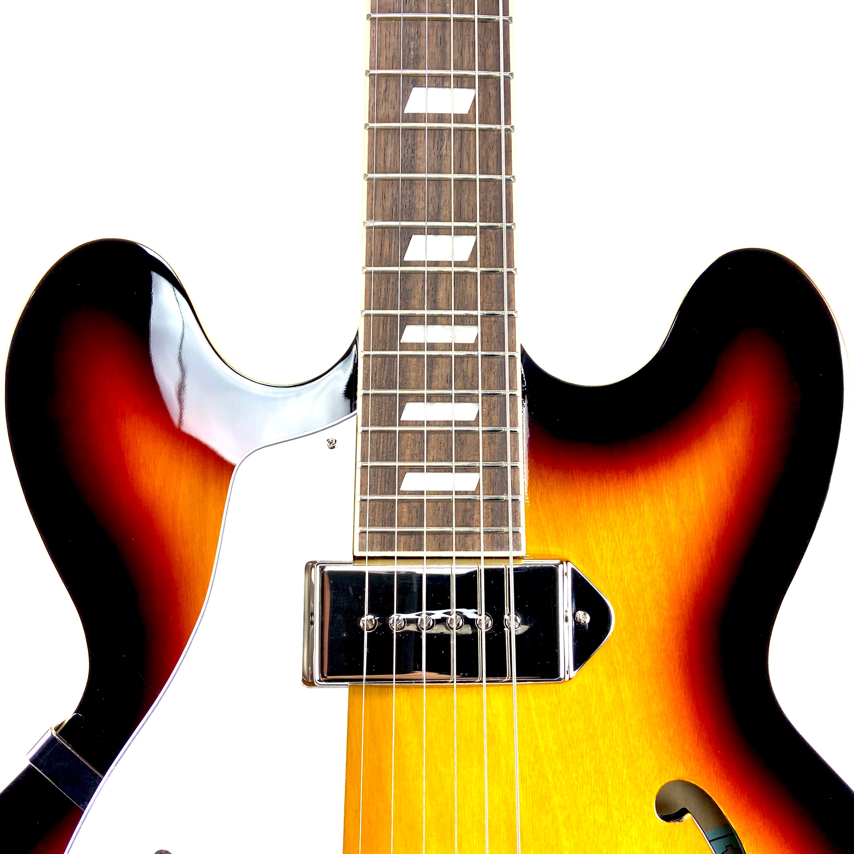 EPIPHONE LIMITED-EDITION CASINO LEFT-HANDED HOLLOWBODY ELECTRIC GUITAR VINTAGE SUNBURST