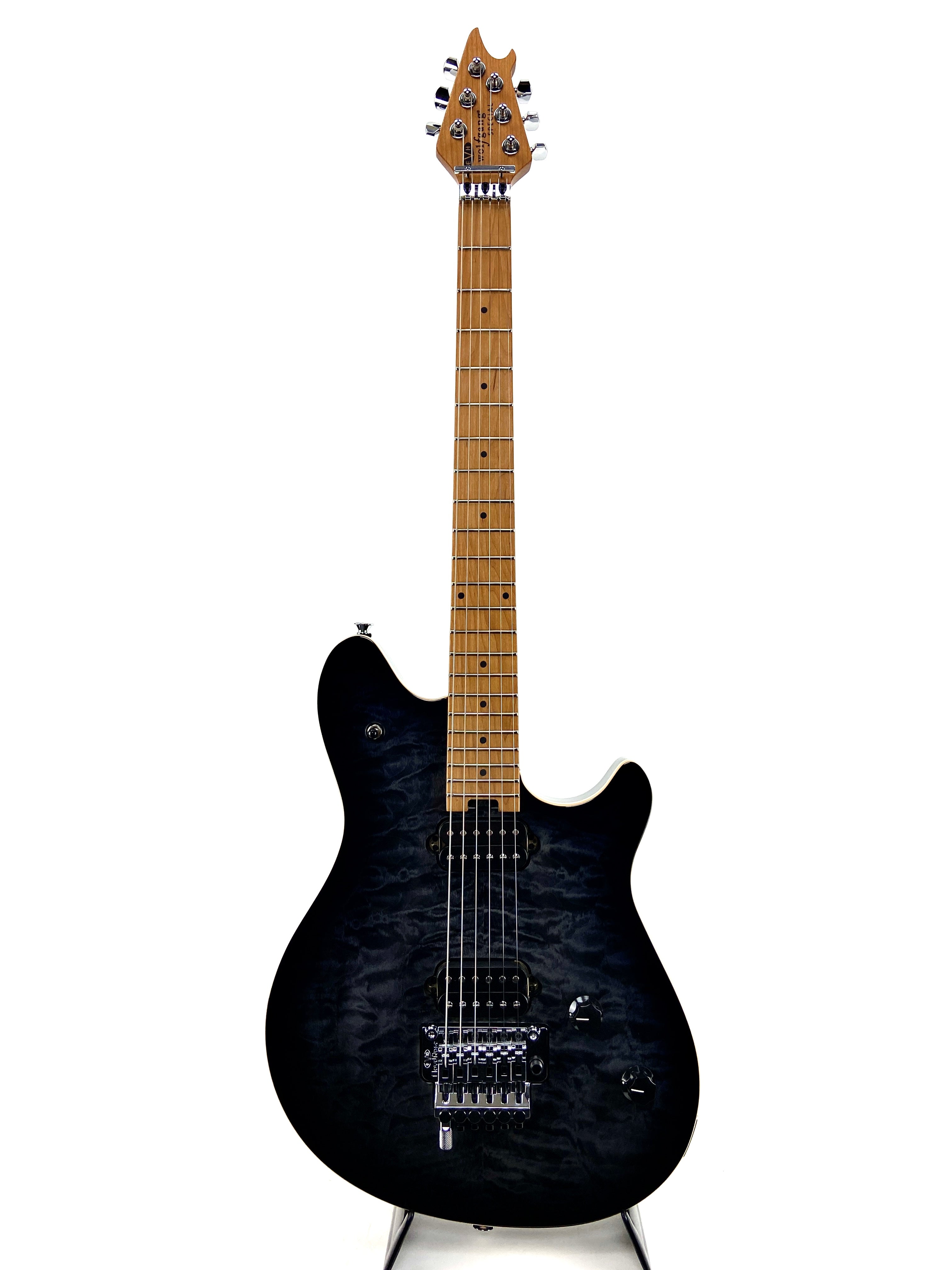 EVH WOLFGANG SPECIAL QM ELECTRIC GUITAR CHARCOAL BURST