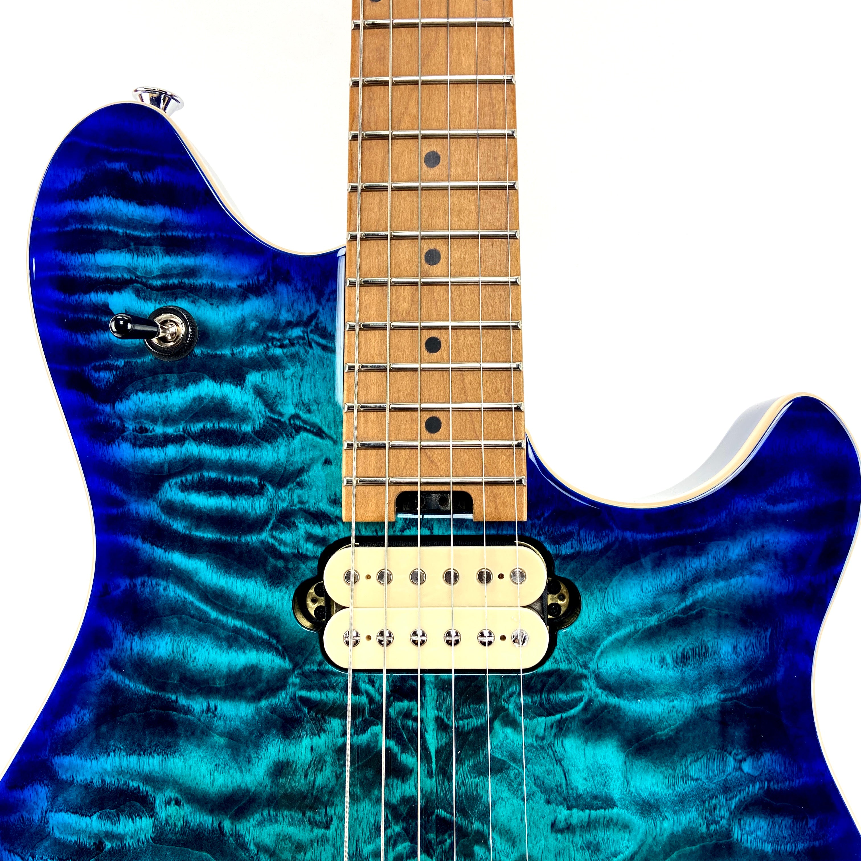 EVH WOLFGANG SPECIAL QM ELECTRIC GUITAR CHLORINE BURST