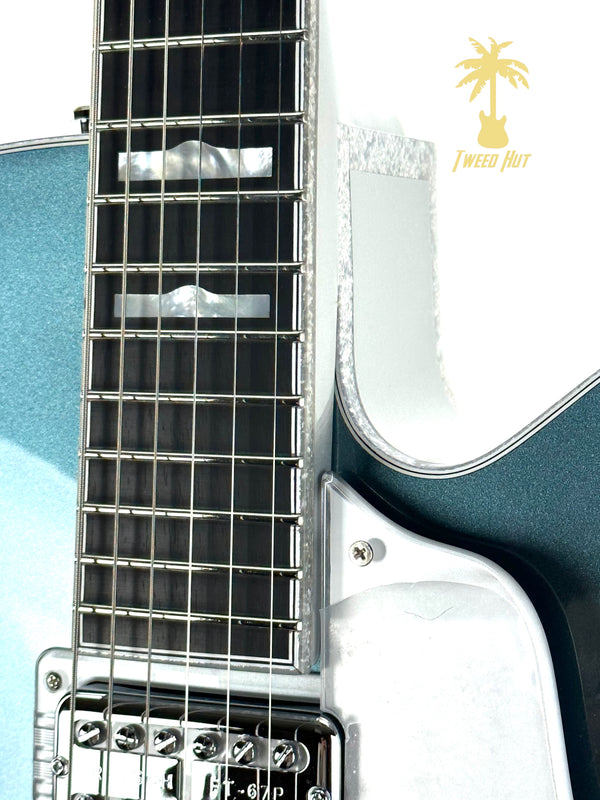 GRETSCH G6136T 140th ANNIVERSARY DOUBLE PLATINUM FALCON - TWO TONE STONE PLATINUM/PURE PLATINUM