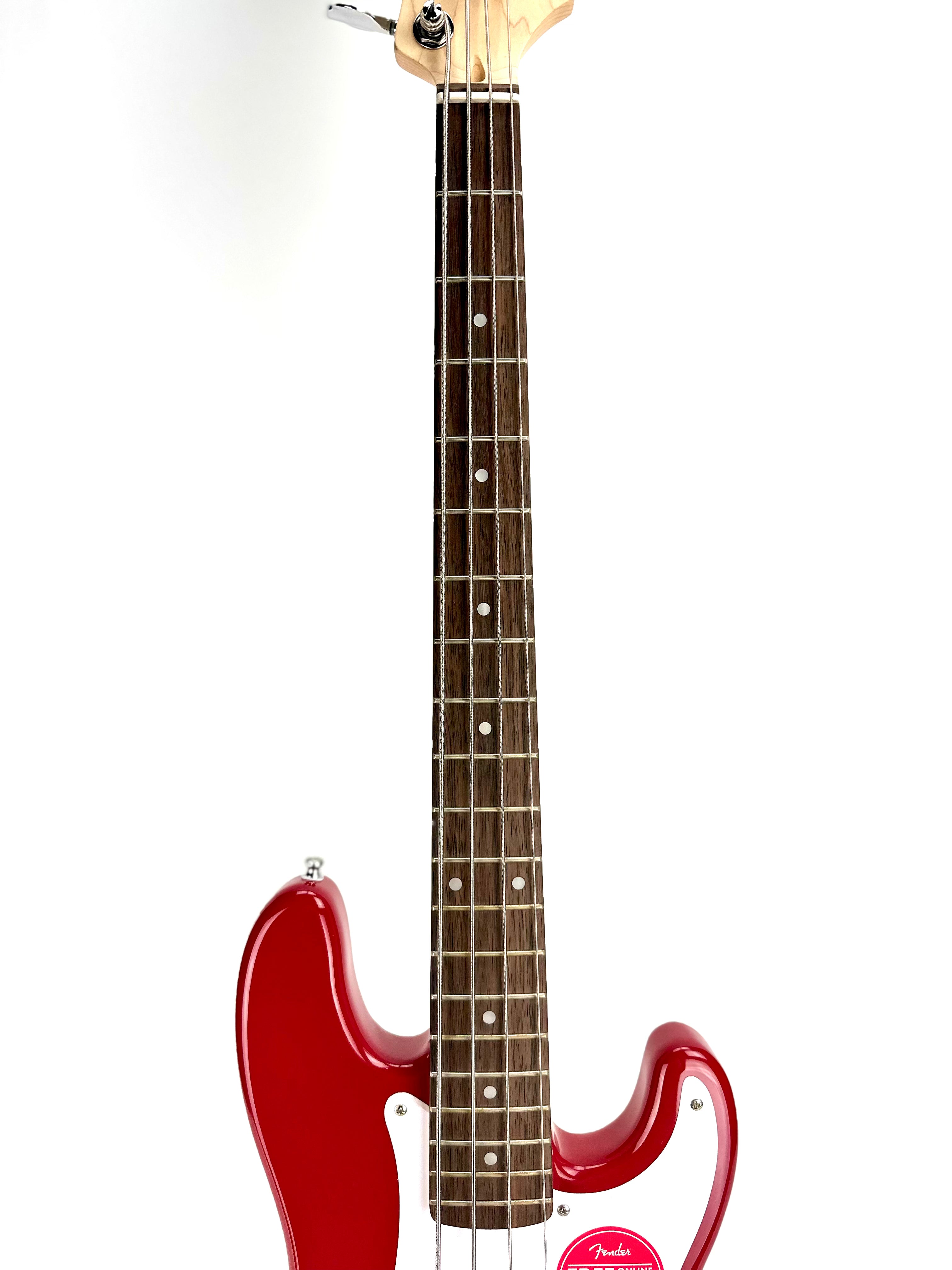 SQUIER MINI P-BASS DAK RED