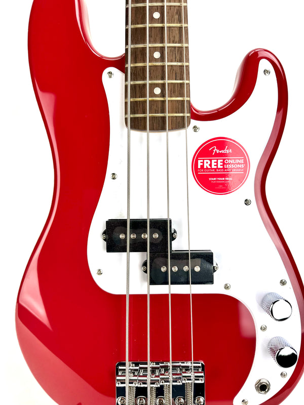 SQUIER MINI P-BASS DAK RED