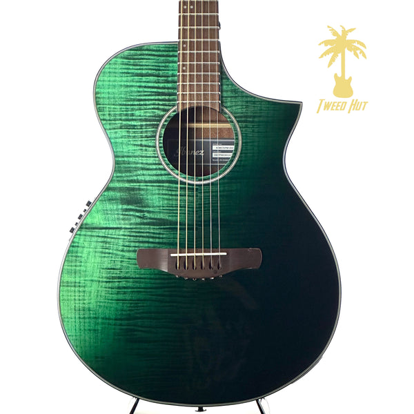IBANEZ AEWC32FM A/E THINLINE - DARK GREEN SUNSET FADE