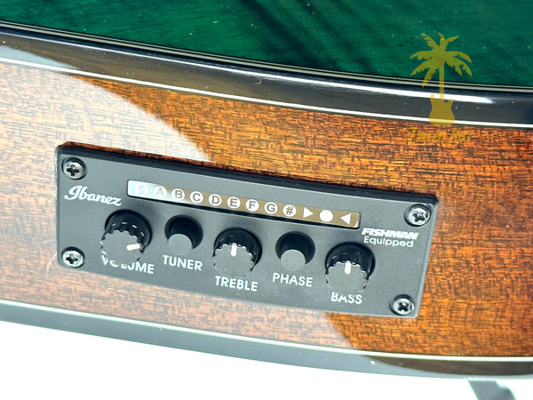 IBANEZ AEWC32FM A/E THINLINE - DARK GREEN SUNSET FADE