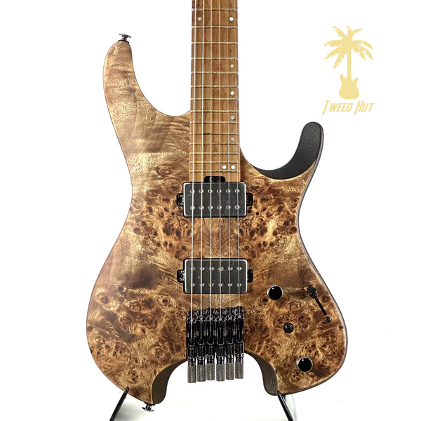 IBANEZ Q52PB HEADLESS GUITAR - BURL NATURAL