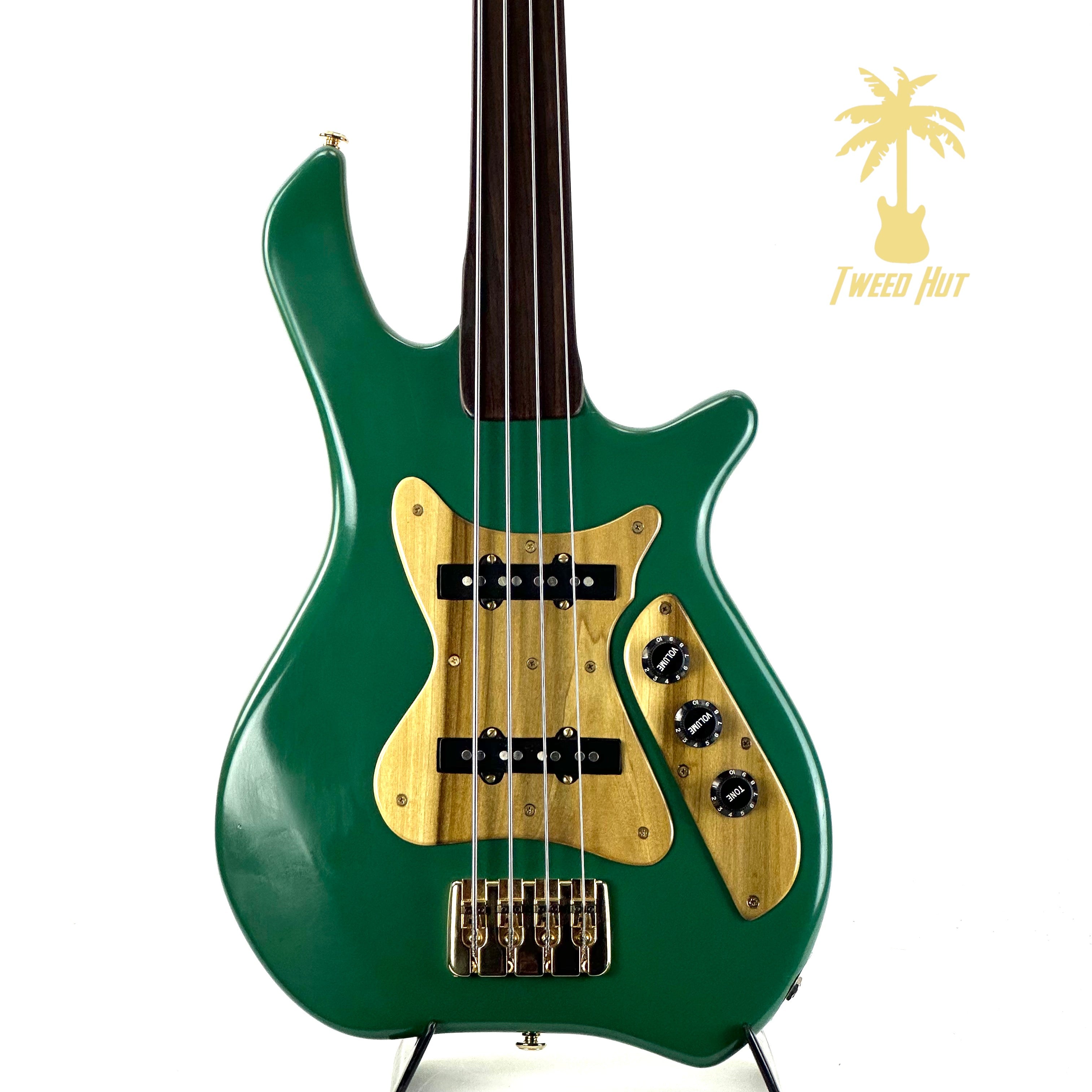 MAUPIN FRETLESS 4 STRING BASS - SEMI-GLOSS GREEN