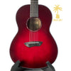 YAMAHA CSF1M PARLOR A/E GUITAR - CRIMSON RED BURST