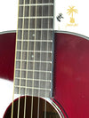YAMAHA CSF1M PARLOR A/E GUITAR - CRIMSON RED BURST