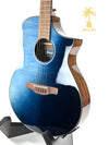 IBANEZ AEWC32FM THINLINE ACOUSTIC-ELECTRIC GUITAR INDIGO SUNSET FADE