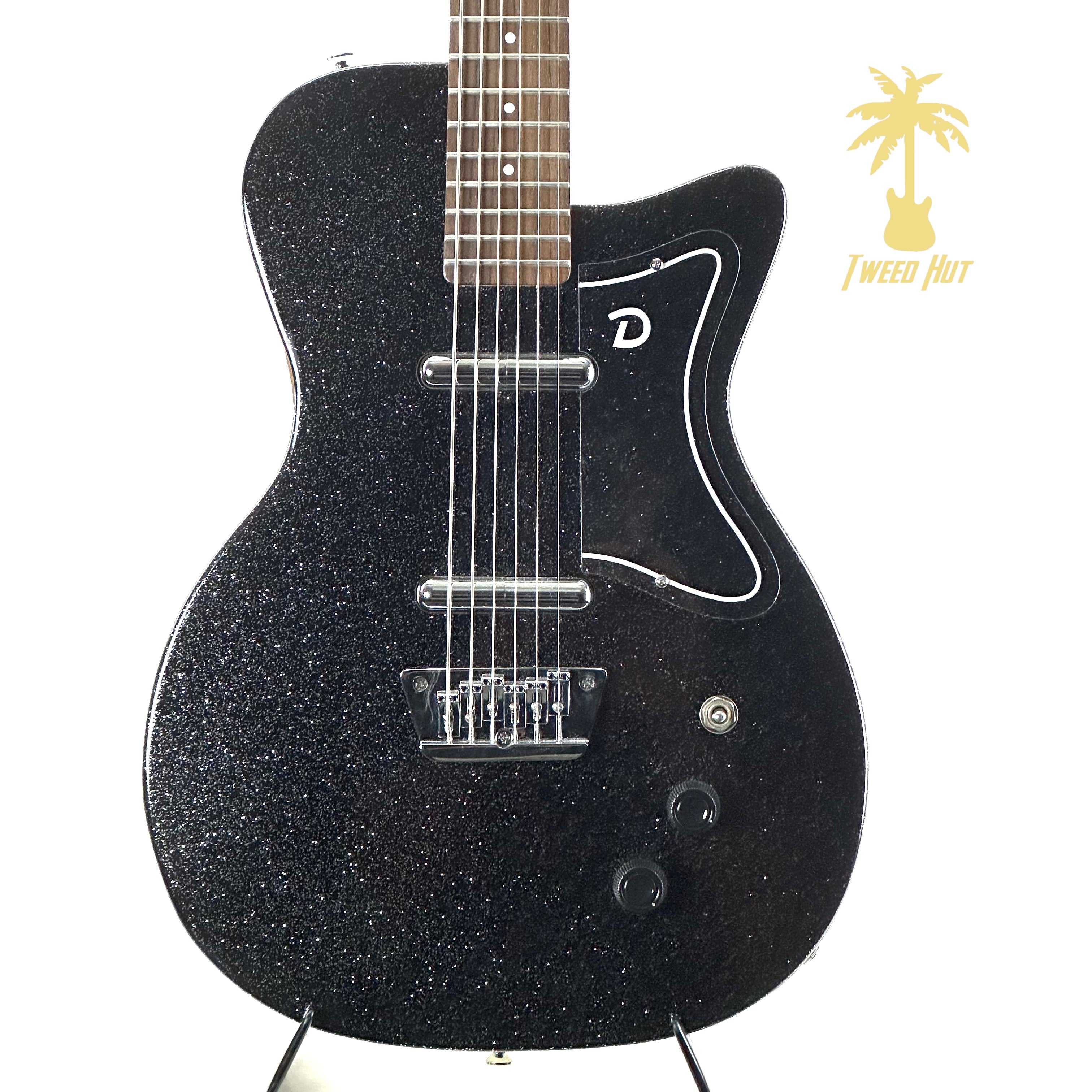 PRE-OWNED DANELECTRO 56 BARITONE - BLACK SPARKLE