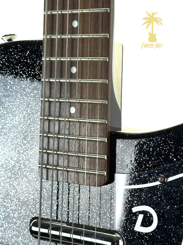 PRE-OWNED DANELECTRO 56 BARITONE - BLACK SPARKLE