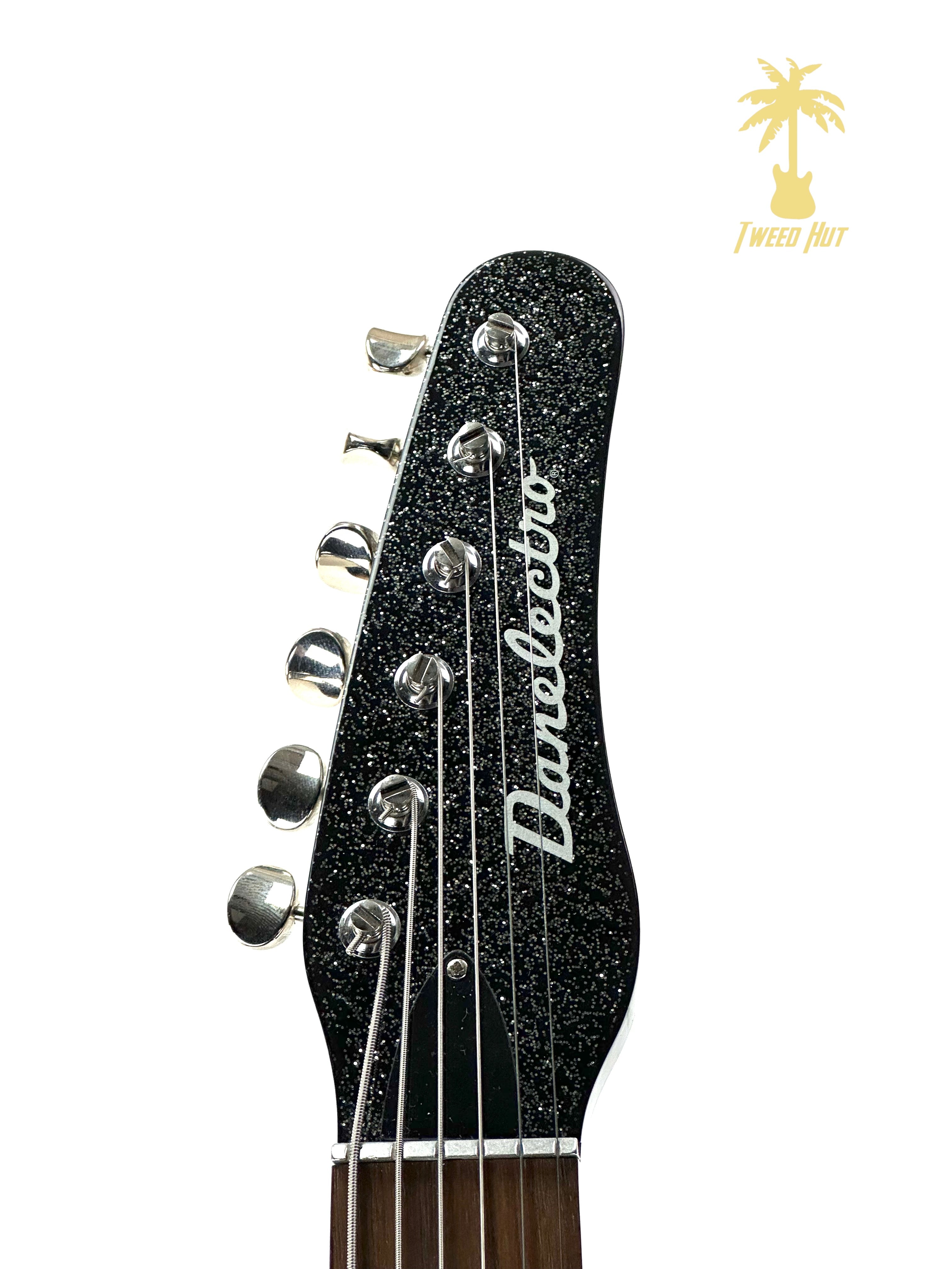 PRE-OWNED DANELECTRO 56 BARITONE - BLACK SPARKLE