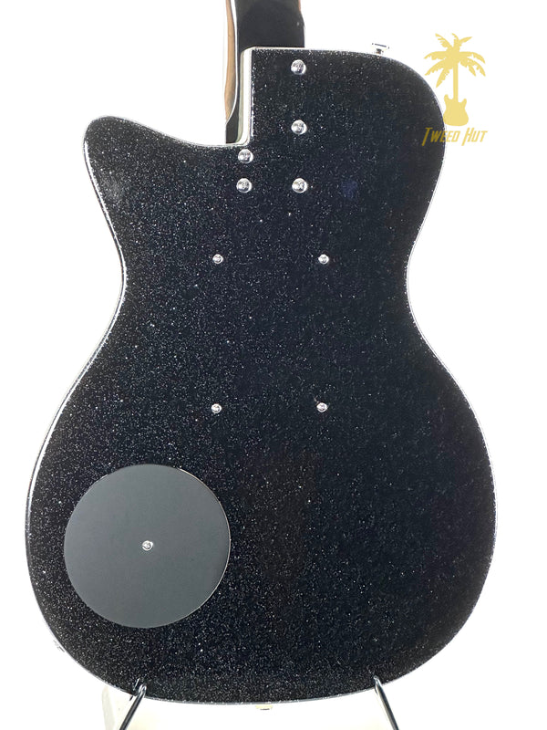 PRE-OWNED DANELECTRO 56 BARITONE - BLACK SPARKLE