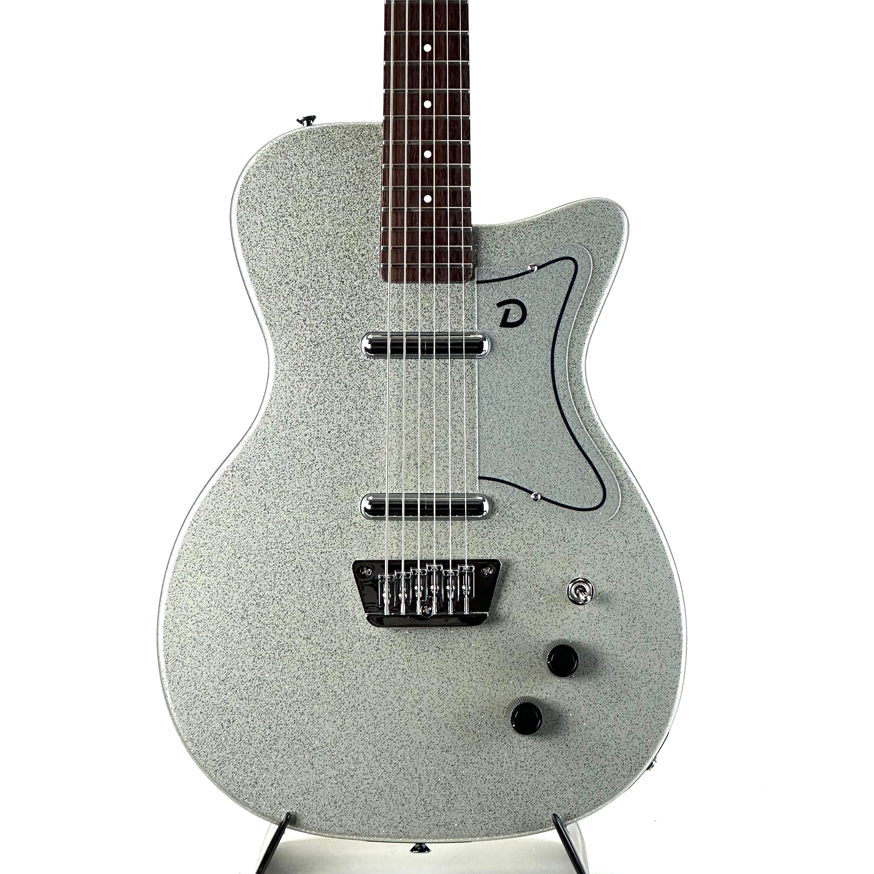 DANELECTRO 56 BARITONE - SILVER METALLIC FLAKE