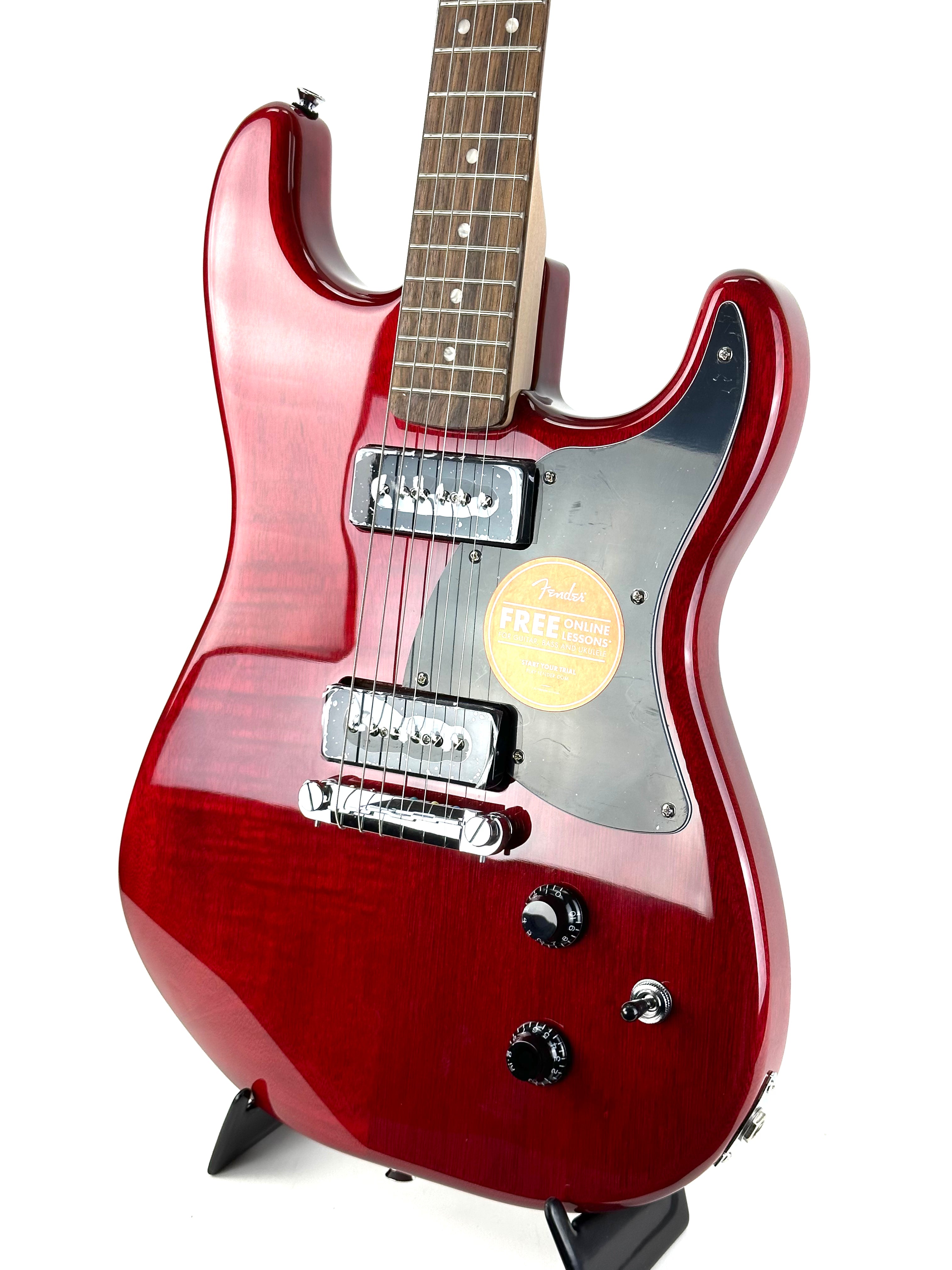 SQUIER PARANORMAL STRATOSONIC - CRIMSON RED TRANSPARENT