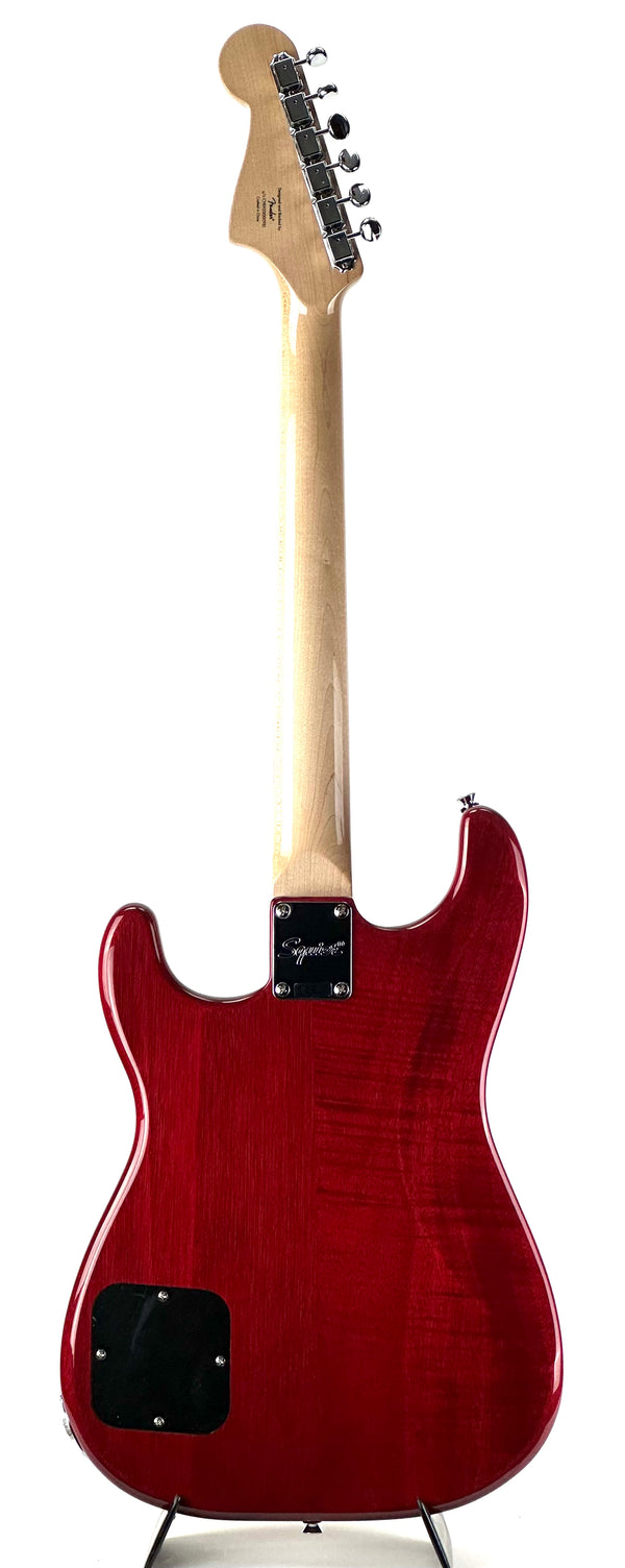 SQUIER PARANORMAL STRATOSONIC - CRIMSON RED TRANSPARENT