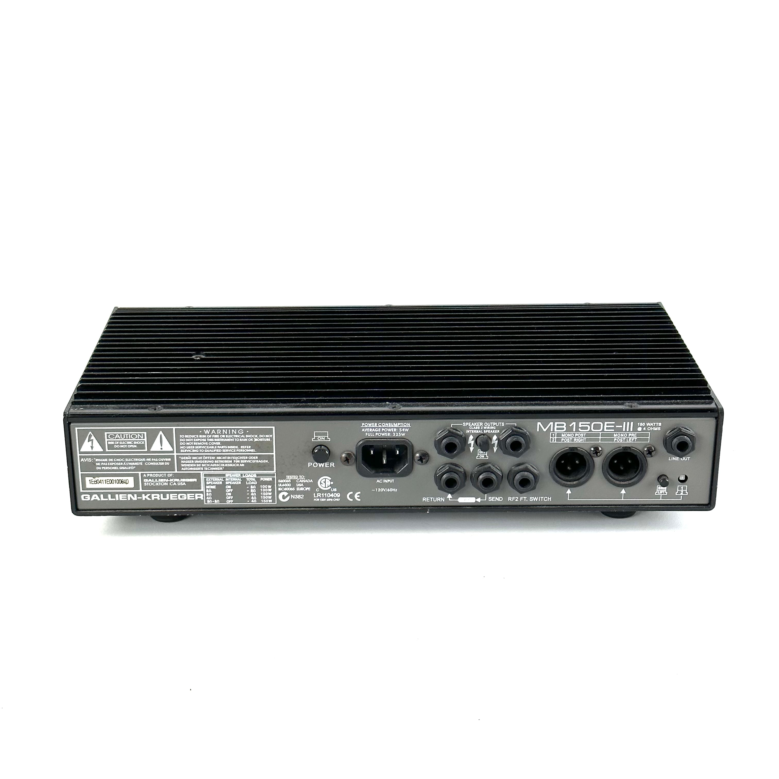 GALLIAN-KRUEGER MBE-III 150 WATT BASS HEAD
