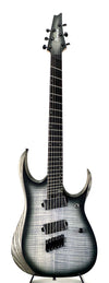 PRE-OWNED IBANEZ IRON LABEL RGDIM6FM MULTISCALE - CERULEAN BLUE BURST FLAT