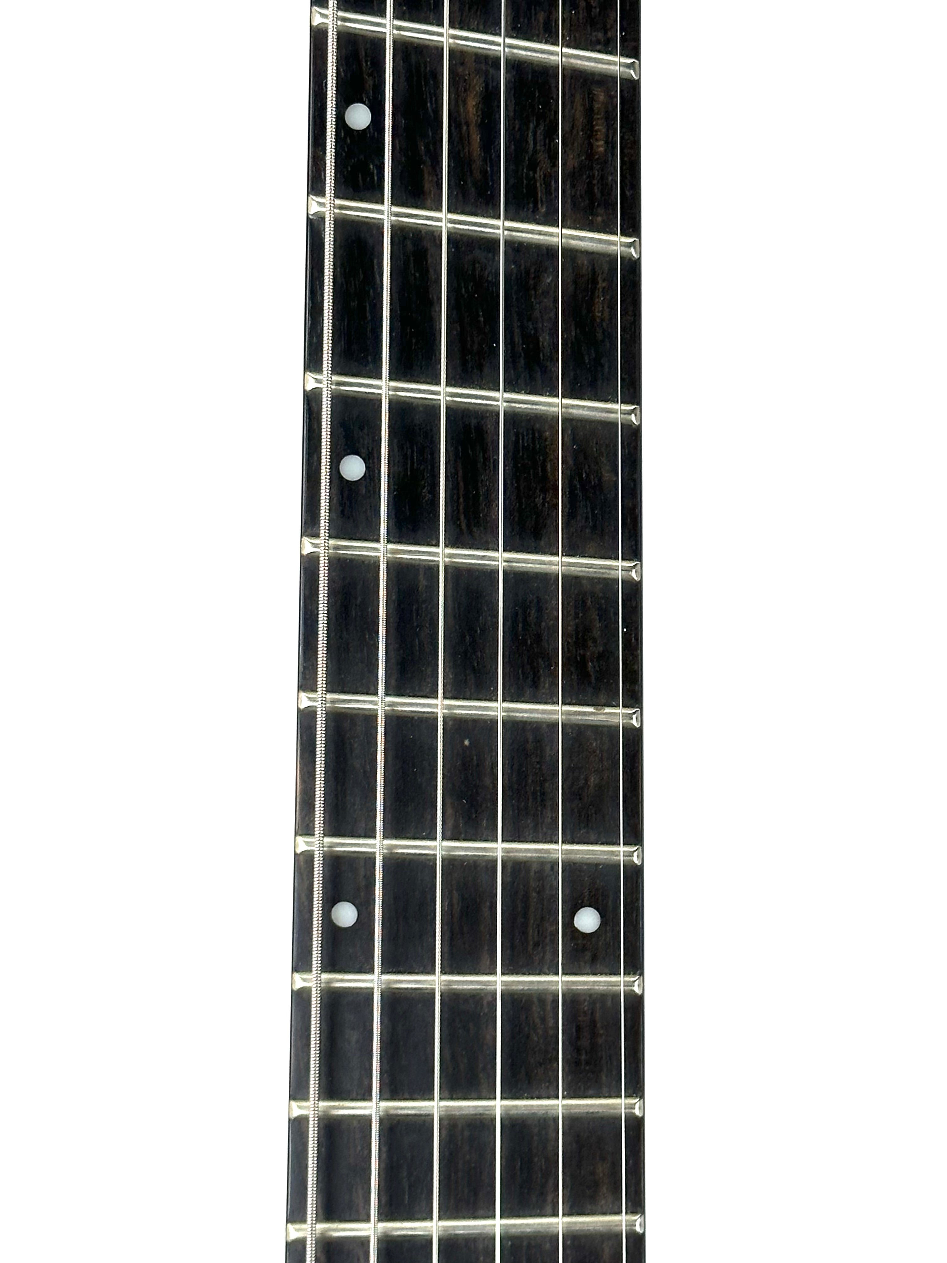 PRE-OWNED IBANEZ IRON LABEL RGDIM6FM MULTISCALE - CERULEAN BLUE BURST FLAT