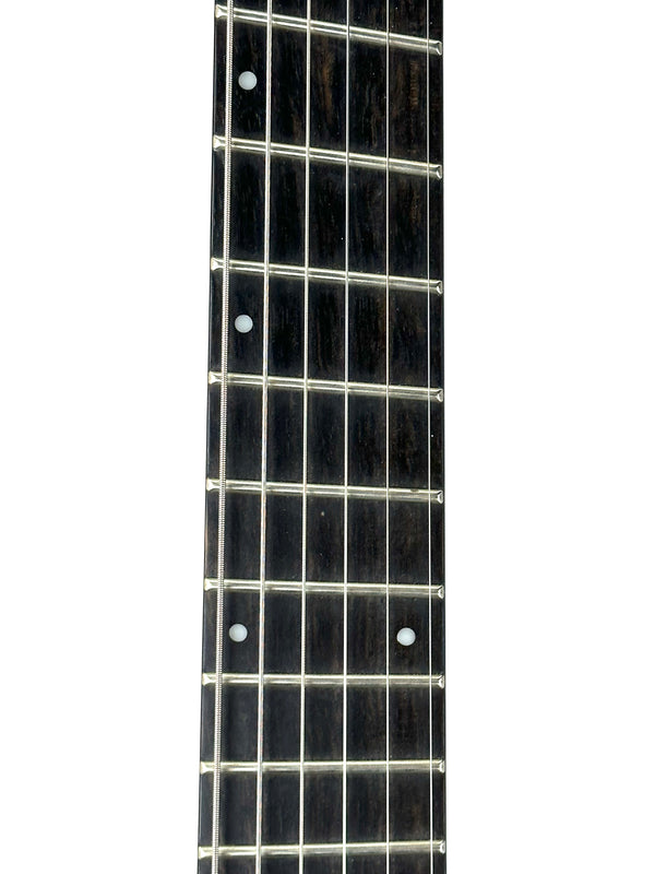 PRE-OWNED IBANEZ IRON LABEL RGDIM6FM MULTISCALE - CERULEAN BLUE BURST FLAT