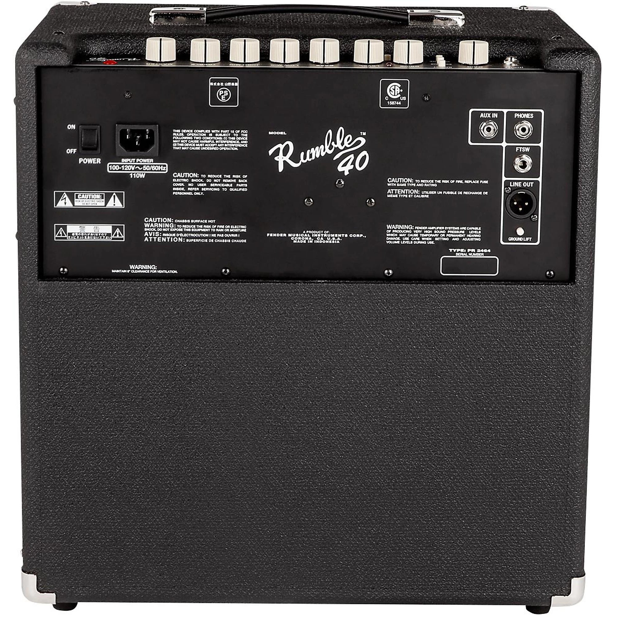FENDER RUMBLE 40 V3 BASS COMBO AMP