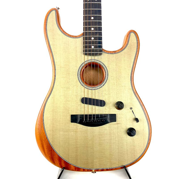 FENDER AMERICAN ACOUSTASONIC STRATACOUSTIC 2020-TRANSPARENT SONIC BLUE