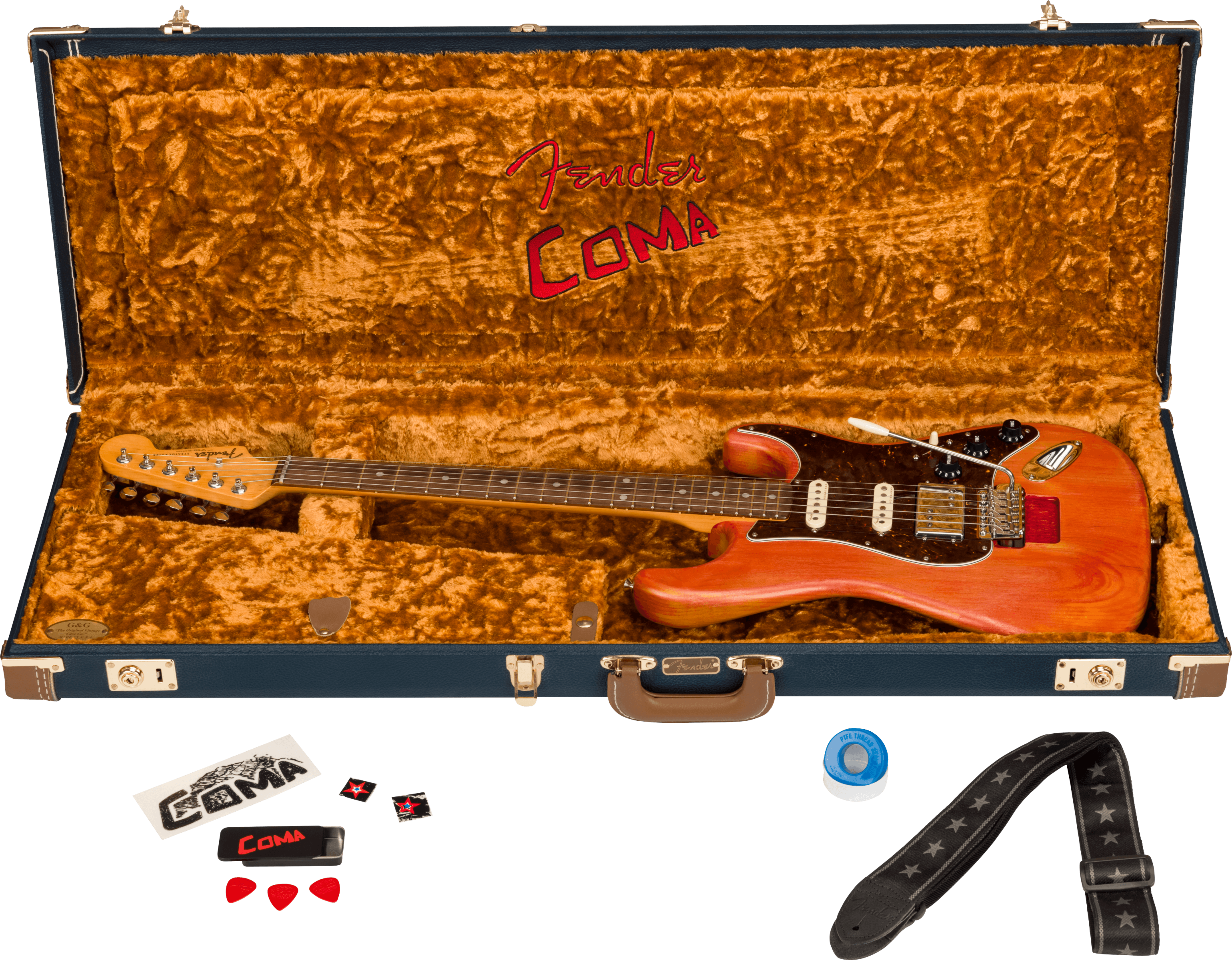 FENDER MICHAEL LANDAU COMA STRATOCASTER - COMA RED