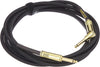 ERNIE BALL BRAIDED INSTRUMENT CABLE STRAIGHT TO RIGHT ANGLE 10FT-BLACK