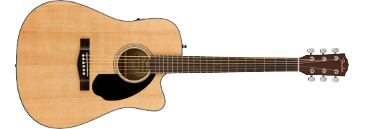 PRE-OWNED FENDER CD-60SCE-DREADNOUGHT-NATURAL-