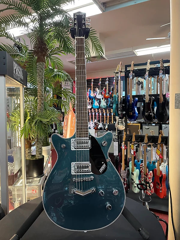 GRETSCH  G5222 ELECTROMATIC DOUBLE JET BT WITH V-STOPTAIL- JADE GREY