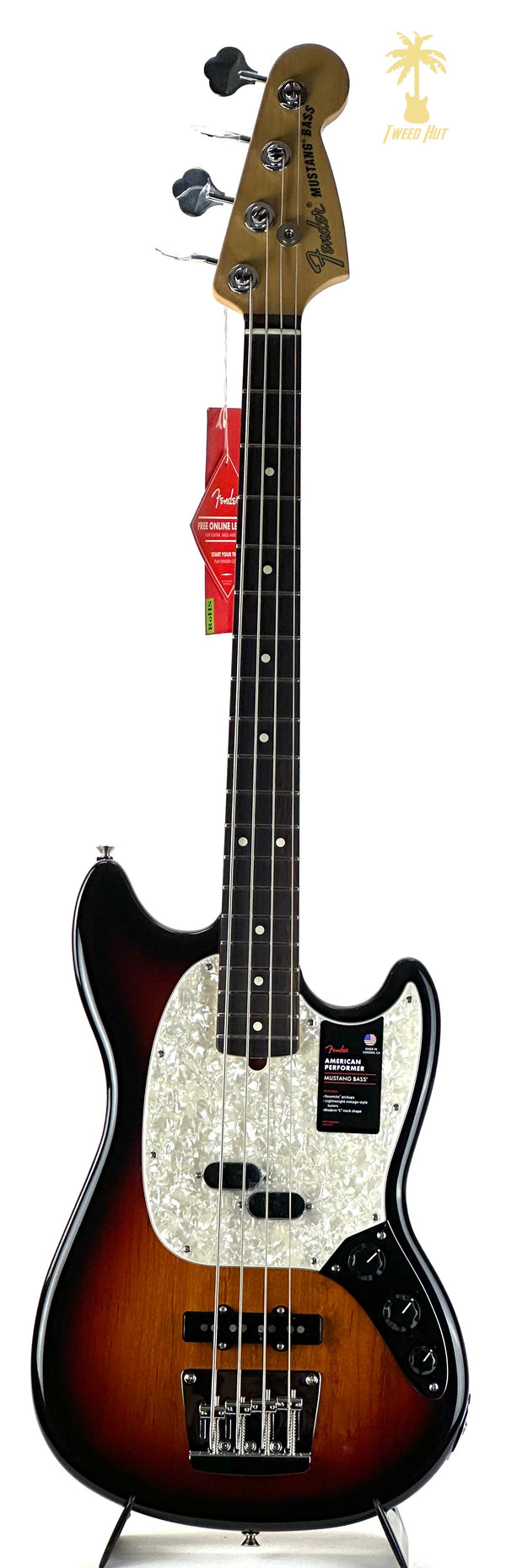 FENDER AMERICAN PERFORMER MUSTANG BASS - 2 TONE SUNBURST