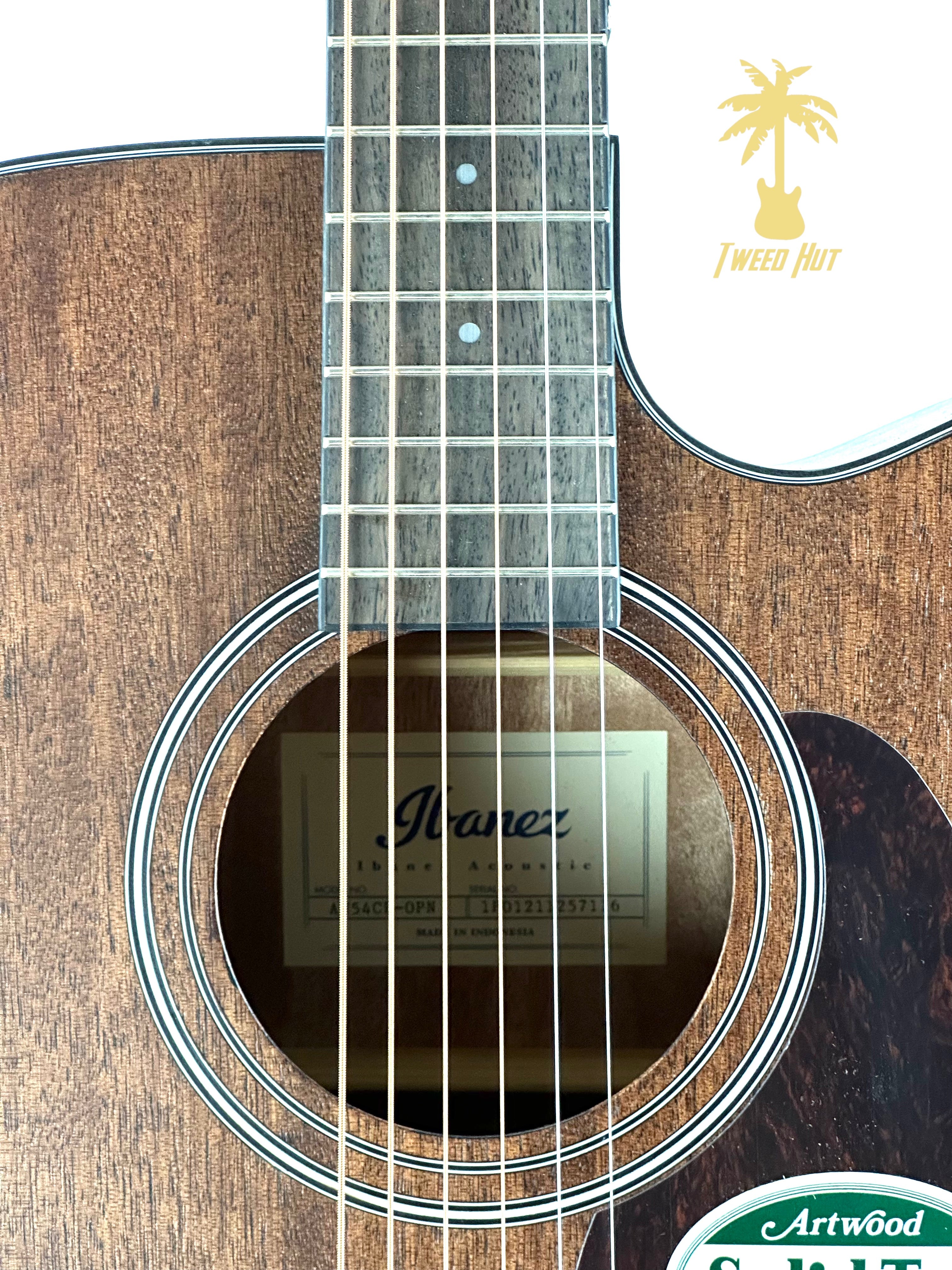IBANEZ AW54CE ACOUSTIC-ELECTRIC GUITAR- OPEN PORE NATURAL