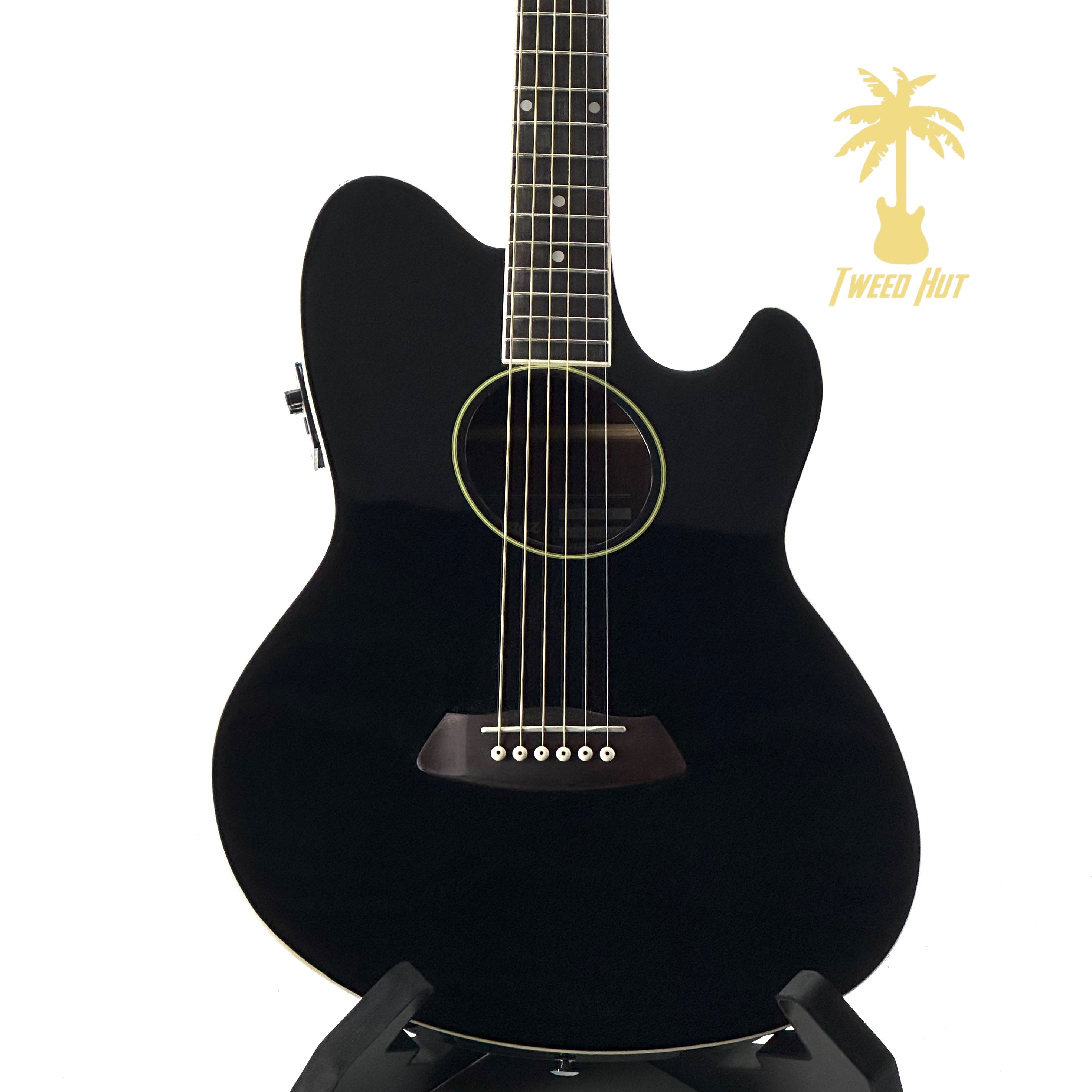IBANEZ TALMAN TCY10E ACOUSTIC/ELECTRIC BLACK