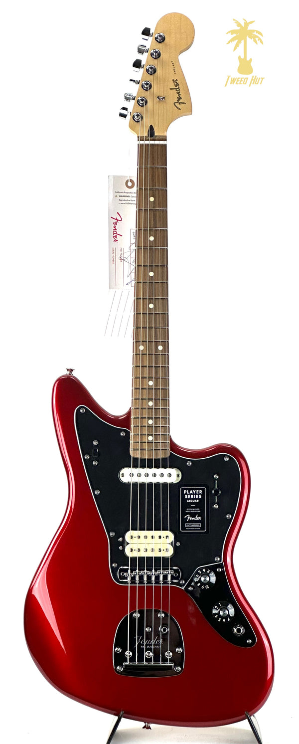 FENDER PLAYER JAGUAR PAU FERRO CANDY APPLE RED