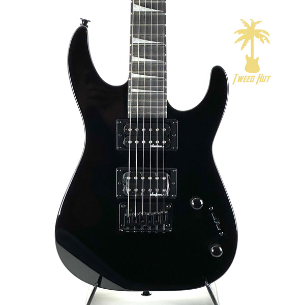 JACKSON JS SERIES DINKY MINION JS1X GLOSS BLACK FLAME NECK!