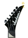 JACKSON JS SERIES DINKY MINION JS1X GLOSS BLACK FLAME NECK!