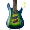 PRE-OWNED CORT KX508MS 8 STRING - MARINA BLUE BURST