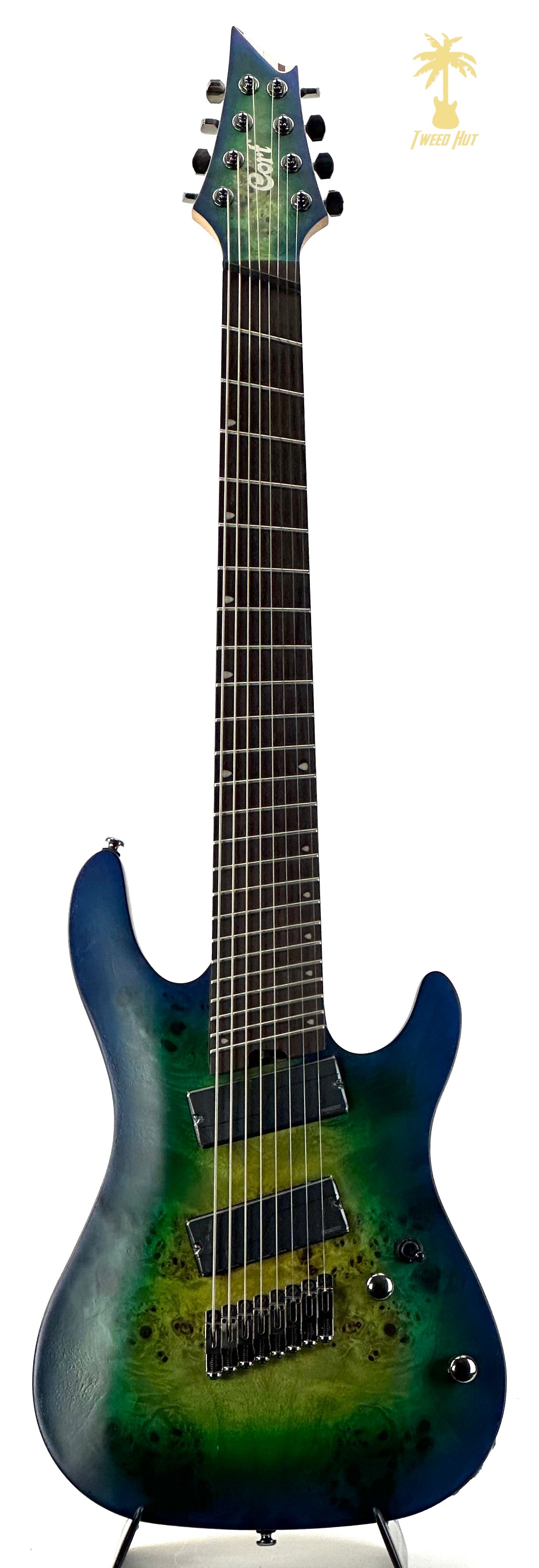 PRE-OWNED CORT KX508MS 8 STRING - MARINA BLUE BURST